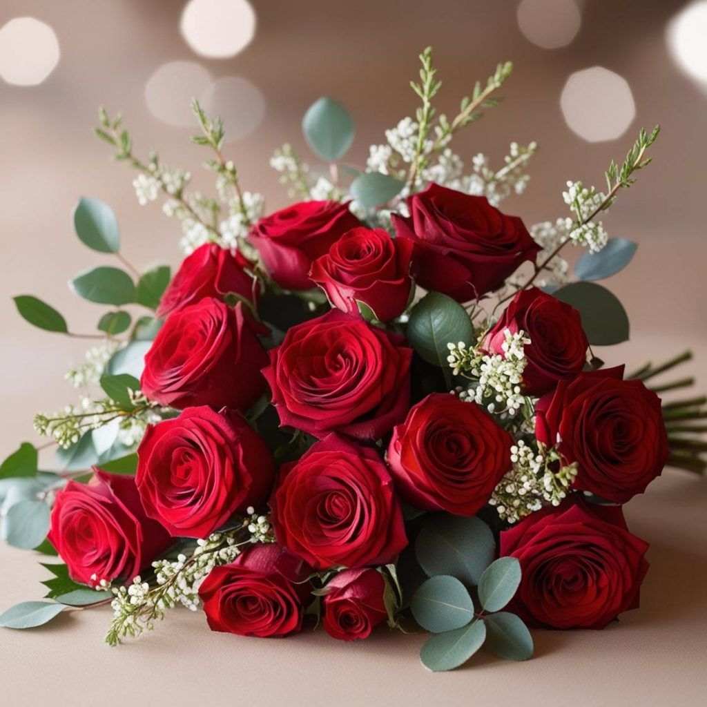 Ramo de rosas rojas